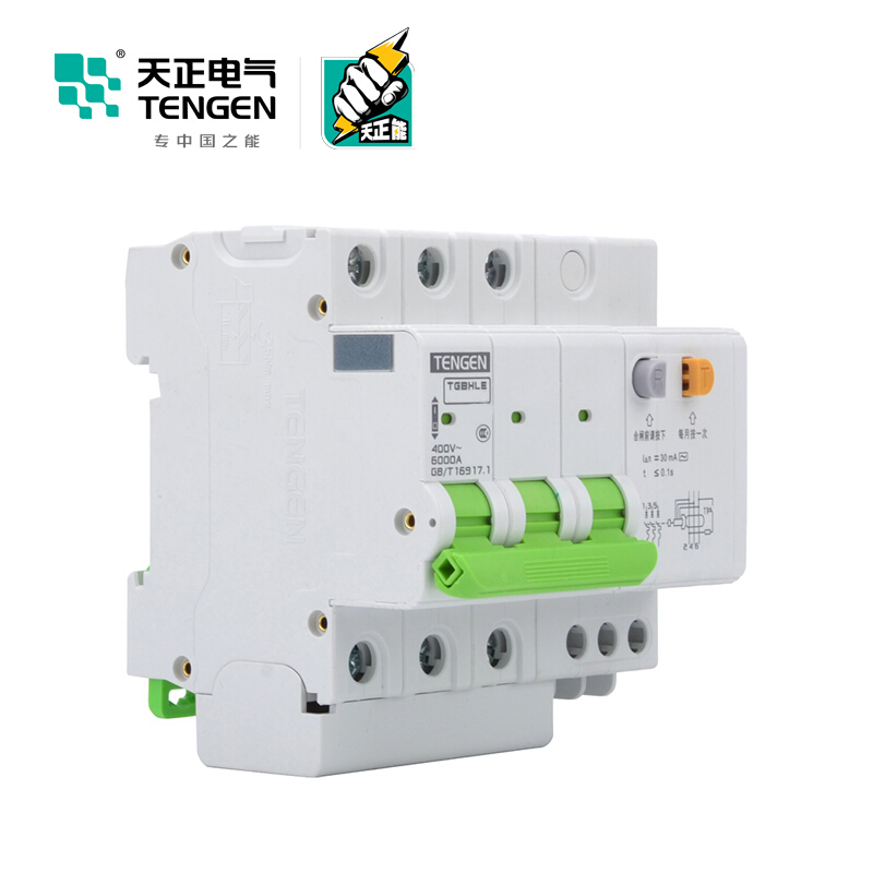 天正电气瑞彩TGBHLE-125 空气开关 3P+N C63A 30mA 335022300012 微型漏电保护断路器