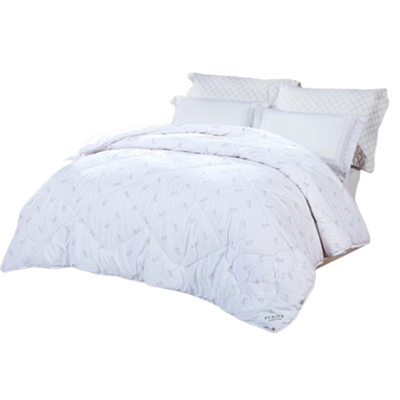 富安娜床品防螨羊毛被全澳洲纤维细软更蓬松203*229cm