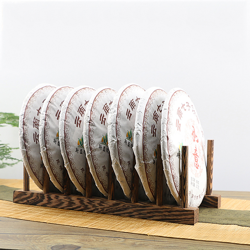 鸡翅木普洱茶架子茶饼架茶架子茶饼支架茶架展示托架家用茶具配件鸡翅