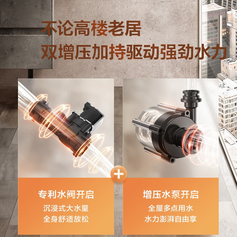 美的16升燃气热水器天燃气 零冷水2.0循环省气双重增压 HarmonyOS系统智能家电APP控制