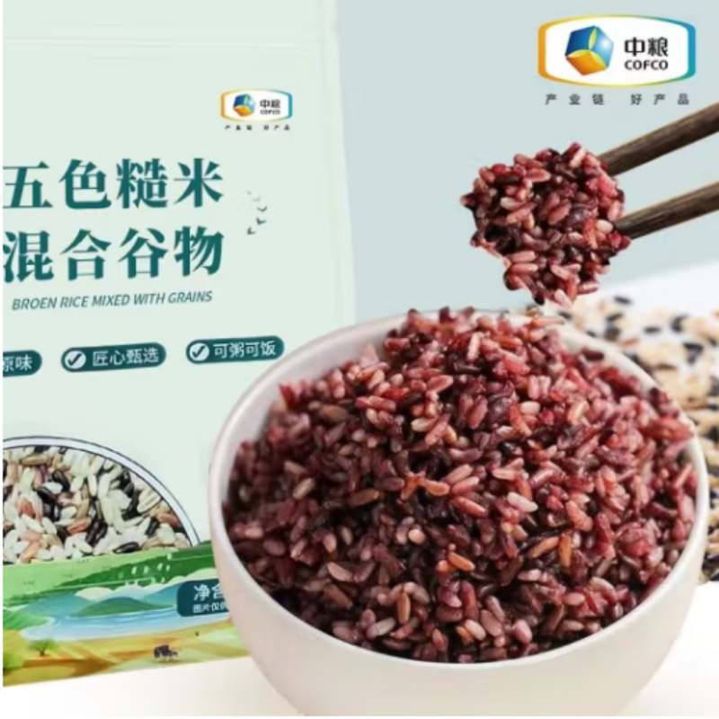 中粮可益康 五色糙米 1000g*3袋高清大图