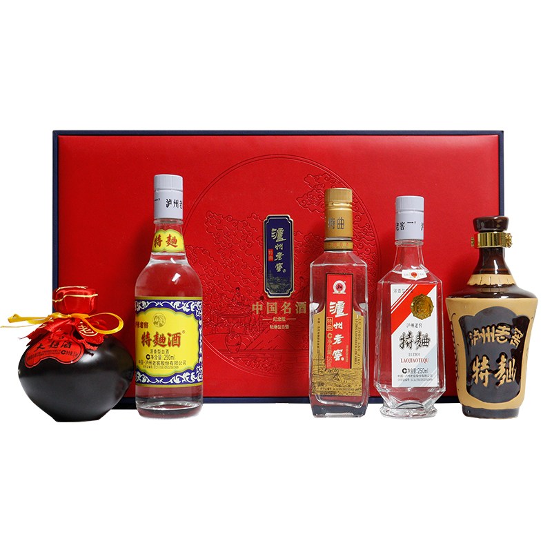 泸州老窖特曲中国名酒礼盒52度250ml*5瓶浓香型白酒高清大图