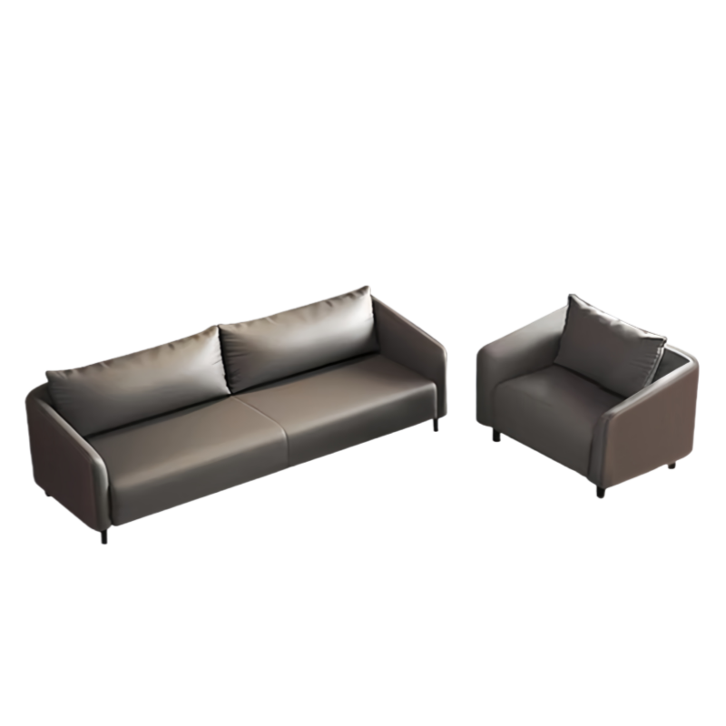 智叶舟办公沙发组合174*70*79cm(3+1)套高清大图