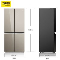扎努西·伊莱克斯/ZANUSSI ZQE5162YGA 516升大容量多门冰箱 干湿分储一级变频 风冷无霜 彩晶玻璃面板