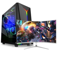 世纪之星 i7级六核E5 2620/GTX1050Ti 4G独显/16G内存/256G固态+500G机械盘 家用游戏电脑 DIY组装机 台式机 组装电脑台式电脑 电脑主机+32英寸