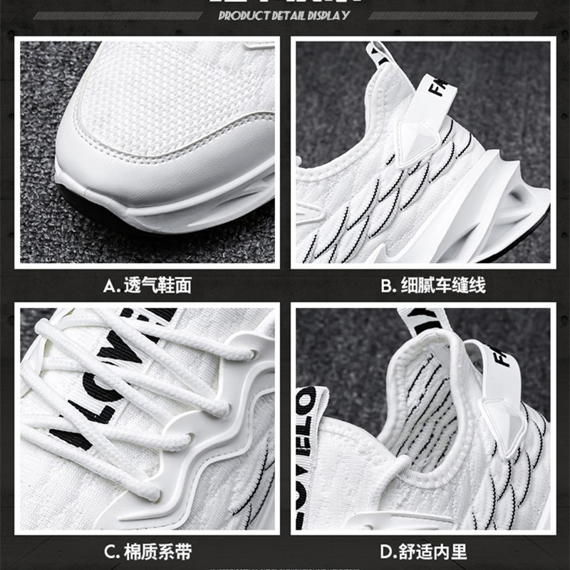 苏芈男鞋春季2021新款跑步鞋透气网面飞织休闲运动老爹鞋子男潮鞋ins