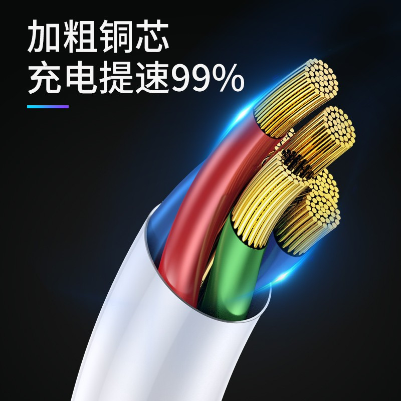 塔菲克(TAFIQ)type-c数据线适用华为荣耀1.5M;颜色分类:5A/象牙白[两条装]