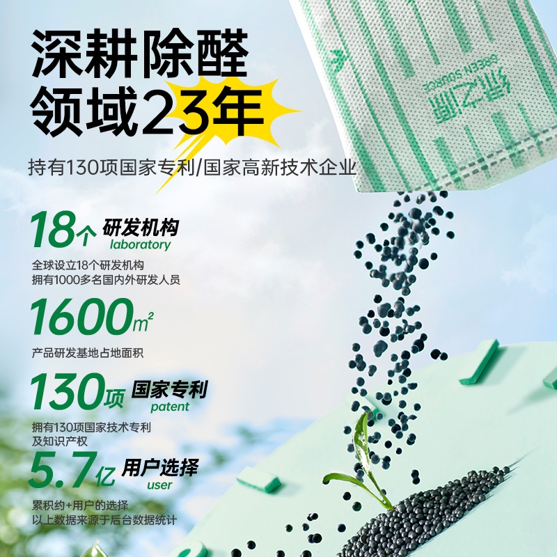 绿之源(GREEN SOURCE) 除醛宝2000g(牛皮装) Z-0268高清大图