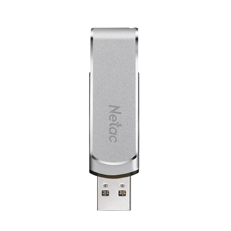 朗科(Netac)U388 USB3.0金属U盘128GB 银色 便携防丢 移动固态硬盘般传输体验