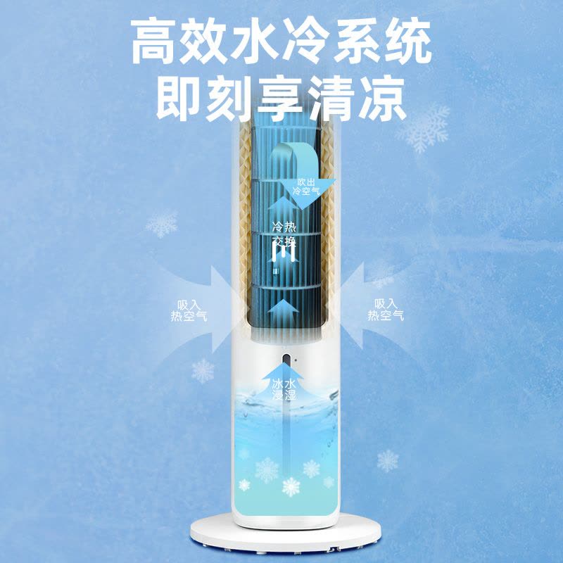 格力(GREE)冷风扇KS-04X60g家用水冷塔扇客厅卧室节能制冷小空调扇办公移动省电加湿单冷风扇图片