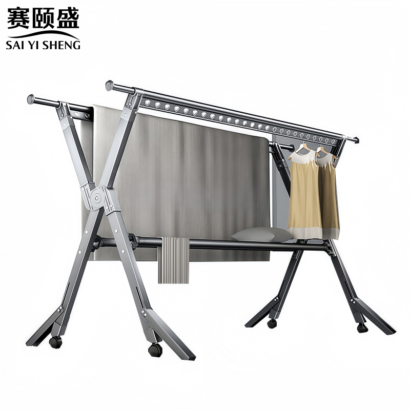 赛颐盛落地晾衣架高清大图