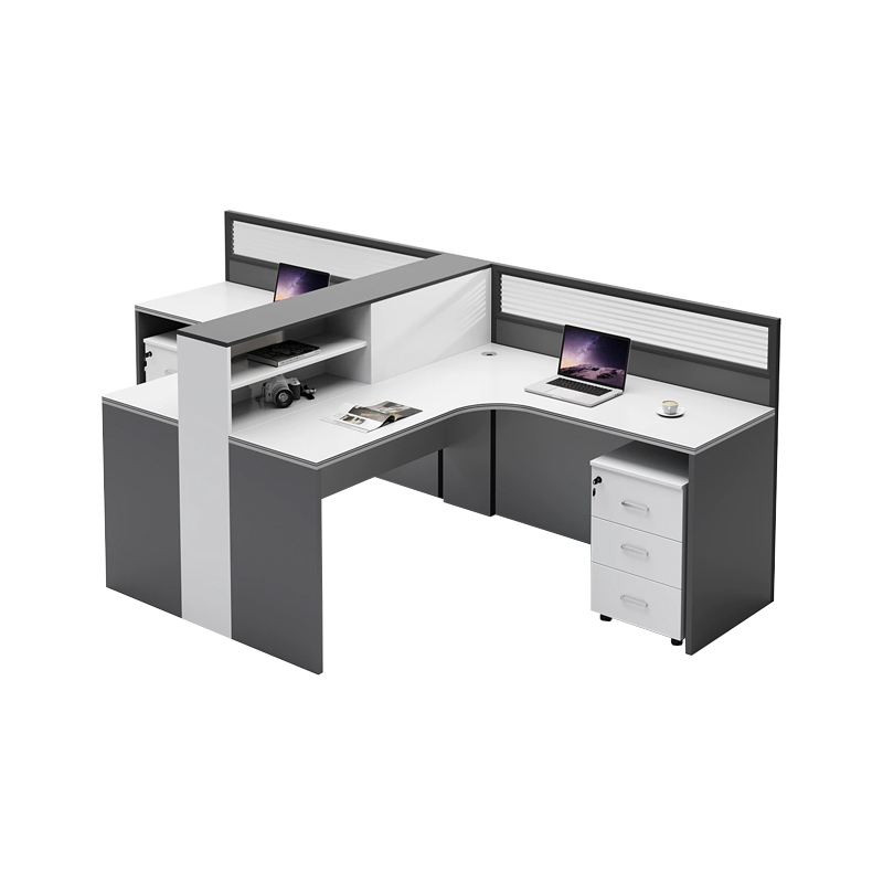 中豫鑫泽 ZYXZ5031835 屏风办公桌职员工位卡座 T字型双人位含柜