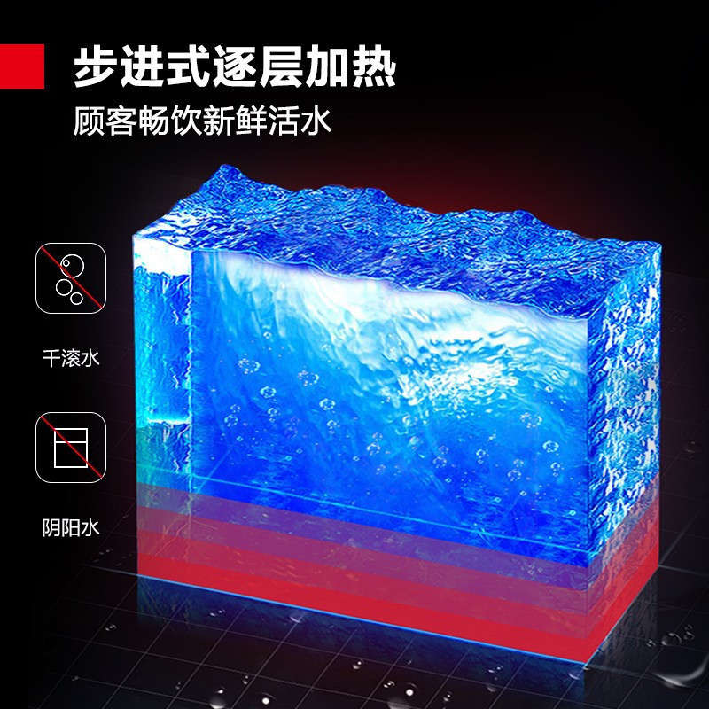 德玛仕DEMASHI商用开水器步进式直饮水机定时开水机四级过滤304不锈钢KW-45G-1BH(220V增加底座款)