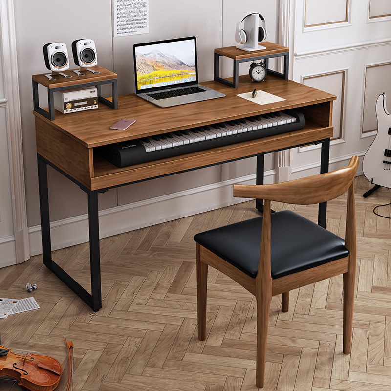 简约经济琴桌电钢琴录音棚工作台音乐工作桌编曲工作调音台桌