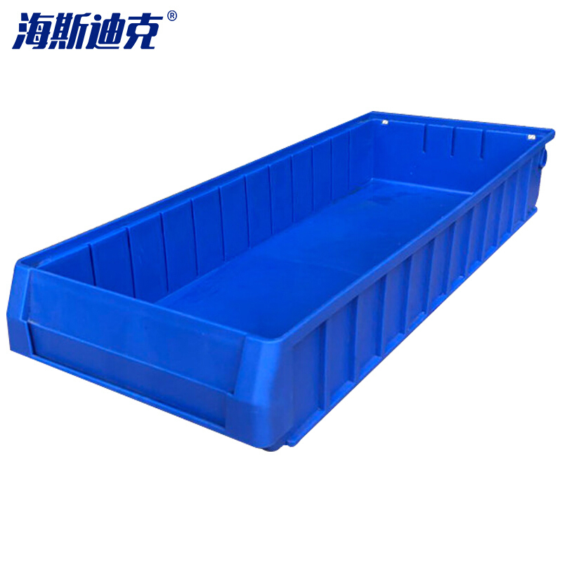 海斯迪克 gnjz-150 塑料分隔式零件盒 五金工具收纳箱螺丝盒 物料盒加厚分格箱 中4号600*235*90 蓝色