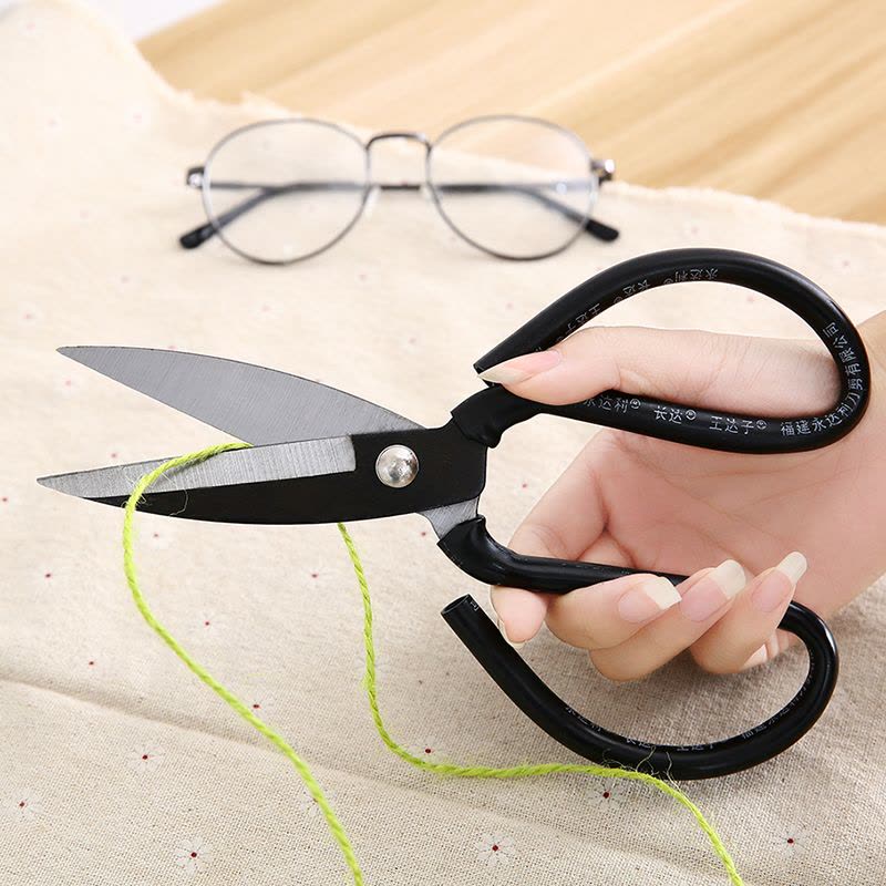 家用剪刀工业民用厨房剪子皮革裁缝缝纫裁布手工锋利尖头大头剪刀图片