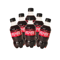 可口可乐碳酸饮料迷你mini装汽水解渴瓶装无糖300ml*6瓶[HB]