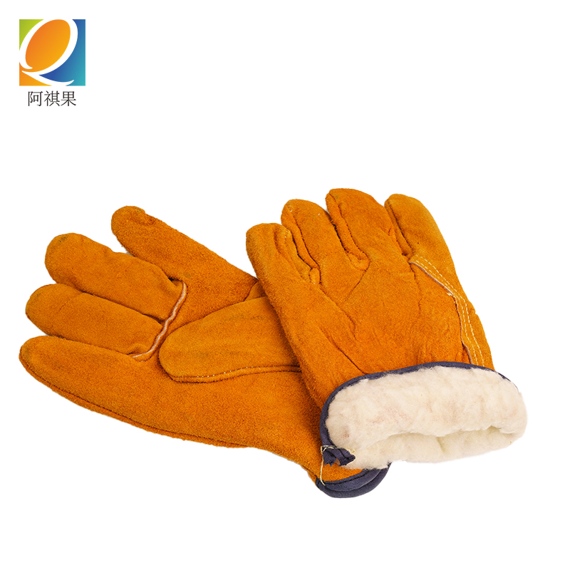 阿祺果 防寒翻毛皮手套 均码 副高清大图