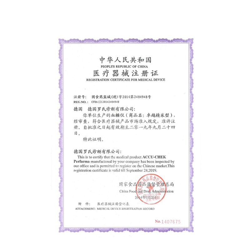 Roche罗氏卓越精彩型血糖仪(赠50片试纸+50个针头)