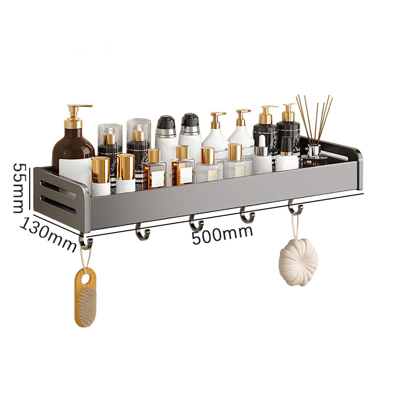 豫汉迎免打孔毛巾架 毛巾架置物架500*130*55mm个