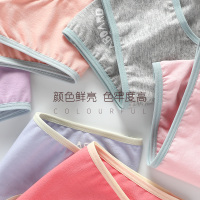 红豆(HODO)居家红豆杉女式抑菌棉氨印花三角裤中腰短裤2条装