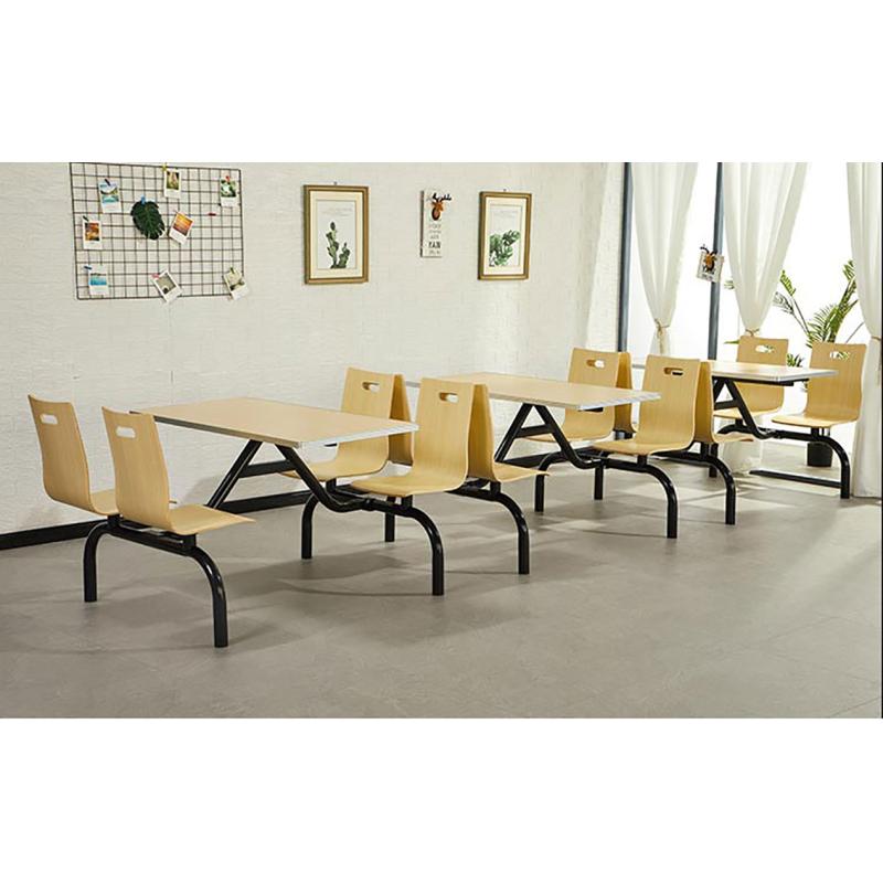三金鑫学校食堂公司员工餐厅餐桌椅组合4人位快餐桌椅快餐店奶茶店