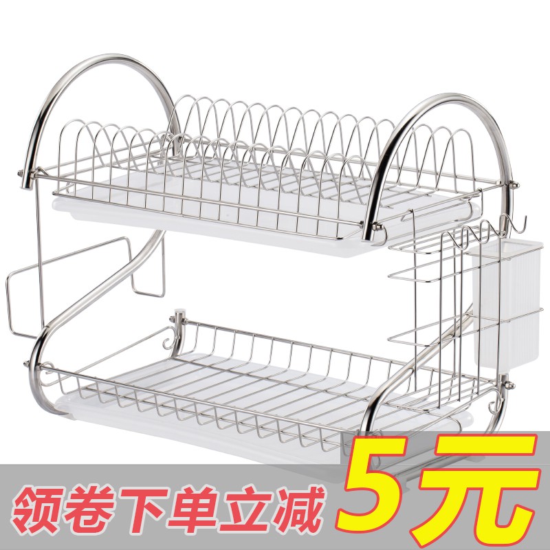 厨房置物架家用餐具碗筷晾放盘子沥水碗架碗柜洗碗池碗碟收纳架子收纳层架 三维工匠高清大图