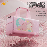 361°泳包儿童卡通防泼水可爱单肩包斜挎包健身包运动包 黑色熊猫