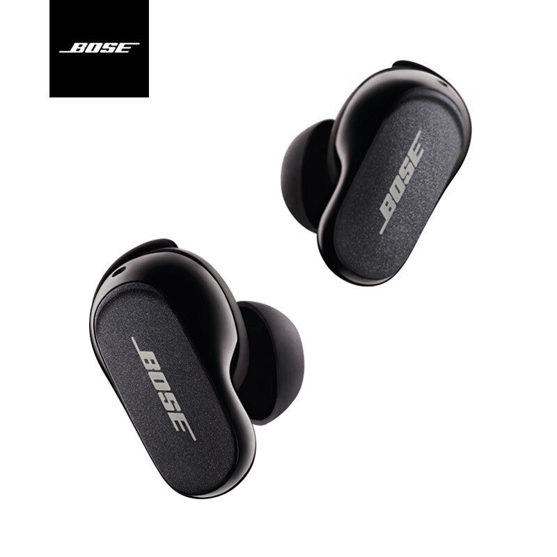 Bose QuietComfort消噪耳塞II 真无线降噪蓝牙耳机 智能耳内音场调校 毫秒级精准消噪 大鲨 新品黑色