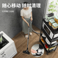 炊大皇 厨房四层黑石置物架2020新款微波炉架子落地架厨房用品储物架4层收纳架H500 160cm