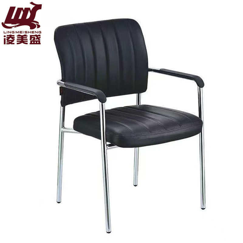 凌美盛 四腿椅皮面会议椅 LMS-186/把高清大图