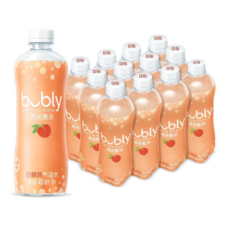 肖战同款 bubly微笑趣泡气泡 水450ml/瓶 多种口味可选整箱 百事出品