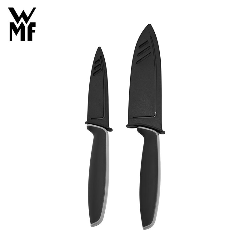 福腾宝(WMF) 黑色刀具2件套 水果刀蔬菜刀多功能刀厨房刀削皮刀去皮刀不锈钢刀具