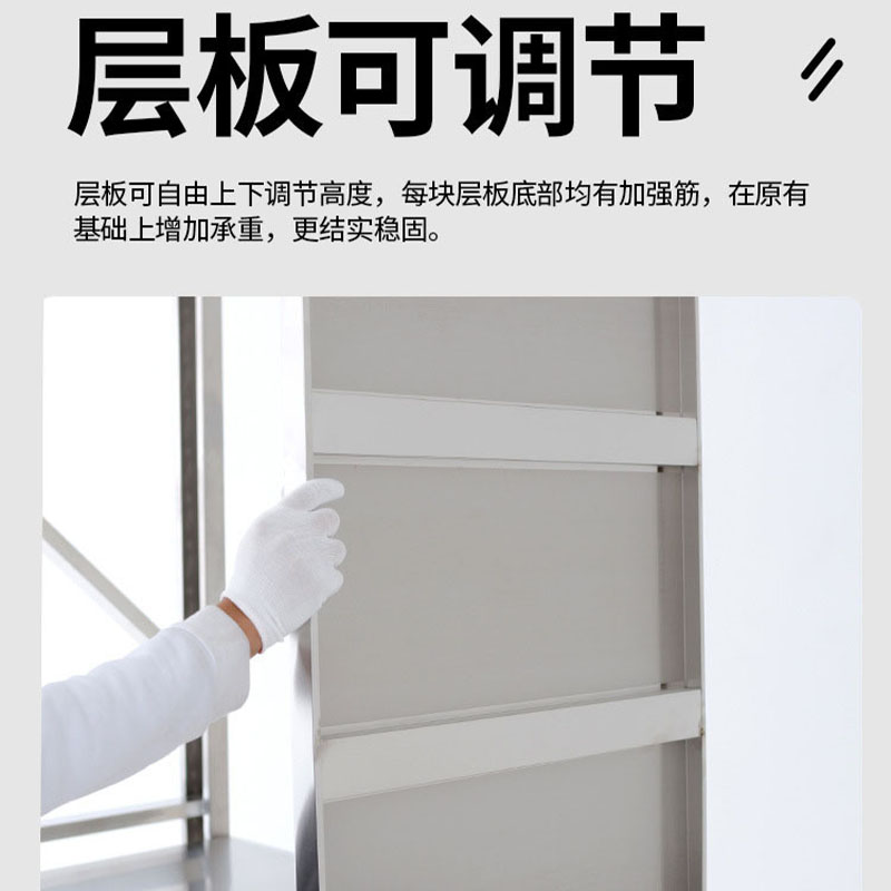 鑫龙悦不锈钢中型货架2000*500*2000mm组高清大图