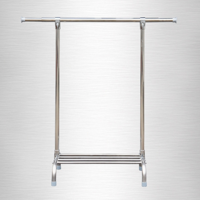 伸缩晾衣架不锈钢落地晒衣架单杆式挂衣架凉衣杆卧室阳台衣服架子 10
