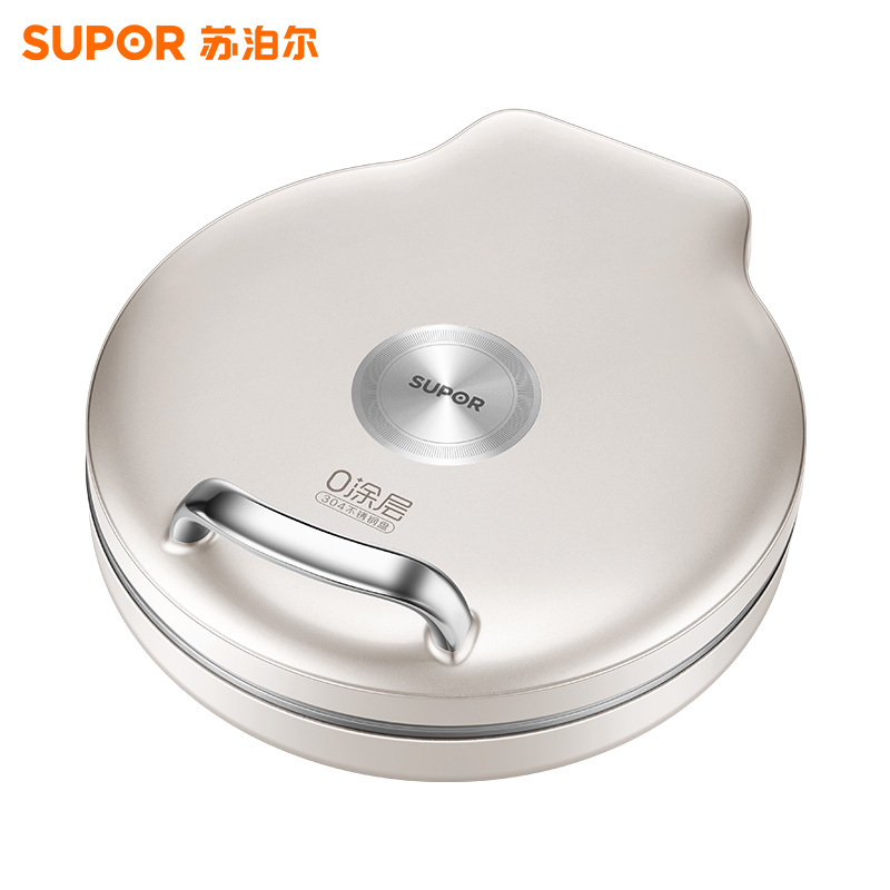 苏泊尔(SUPOR)电饼铛 0涂层304不锈钢 电饼档家用煎饼锅烤肉锅烙饼锅早餐机煎烤机 40mm加深 JJ30A830高清大图