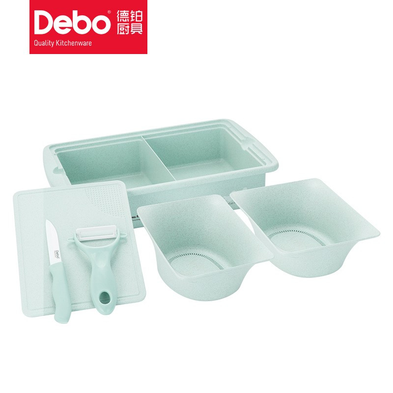 Debo德铂 斯内谱厨房工具果蔬沥水盒陶瓷瓜刨/套 DEP-750