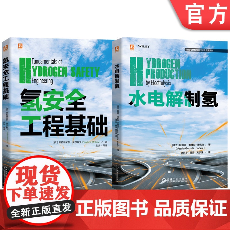 套装 氢能技术及应用图书套装 共2册 氢能 氢安全 燃料电池 工程验证 氢能利用 氢安全问题 机械工业出版社高清大图