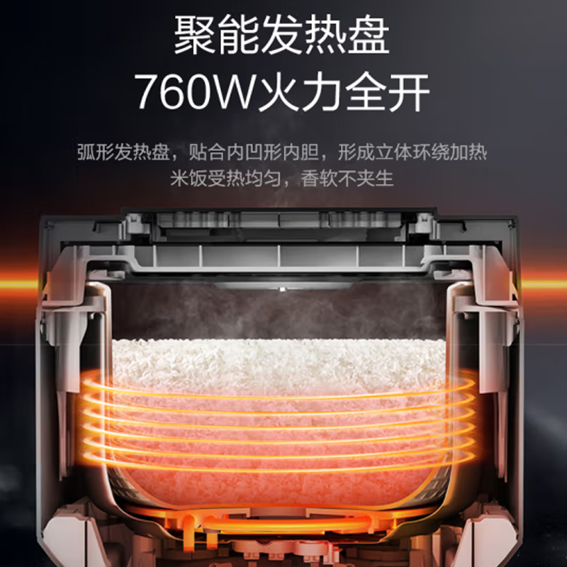 美的(Midea)全智能电饭煲 MB-AFB4045R高清大图