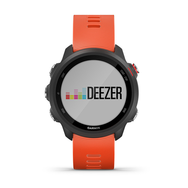 佳明Forerunner245M 血氧心率马拉松音乐运动手表-火焰红