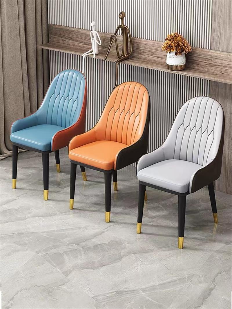 餐椅家用现代简约软包靠背椅轻奢餐桌椅