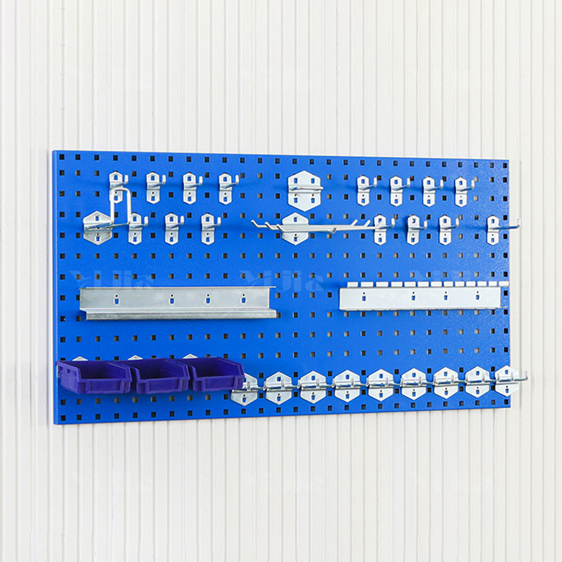 翌嘉YJ4121058 五金方孔洞洞板置物架金属工具挂板壁挂收纳整理挂架 1500*500*1.2高清大图