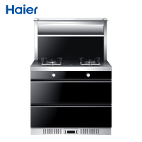 海尔（Haier）集成灶环保灶JJZT-JE9C(12T)侧吸近吸式大火力15立方抽油烟机燃气灶具保洁柜套装 支持天然气晒单图