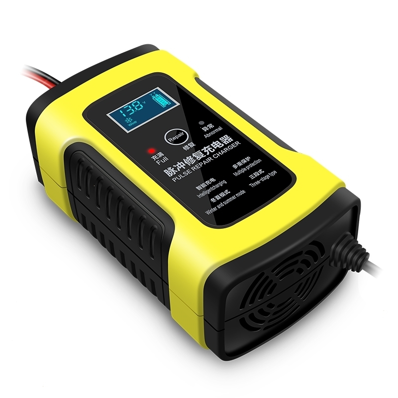 汽车电瓶充电器12v伏摩托车闪电客充电器全智能自动修复型蓄电池充电