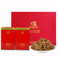 茗纳百川 凤庆滇红茶金丝滇红云南工夫红茶金芽125克*2罐250克礼盒装