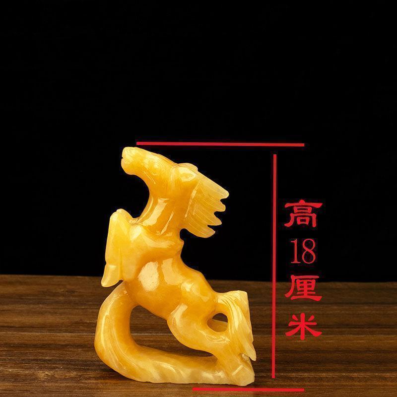 家柏饰(CORATED)玉石玉马生肖马摆件客厅玄关办公室开业新居摆设高清大图