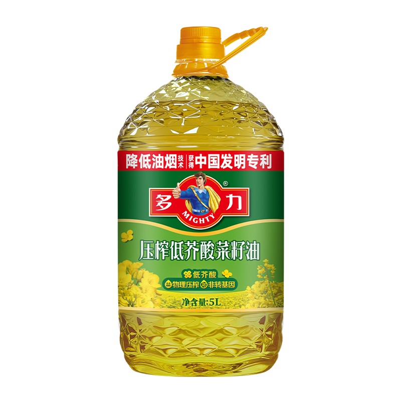 多力 低芥酸特香菜籽油5L非转基因物理压榨健康食用油健康油家用炒菜烹饪酥田推荐高清大图
