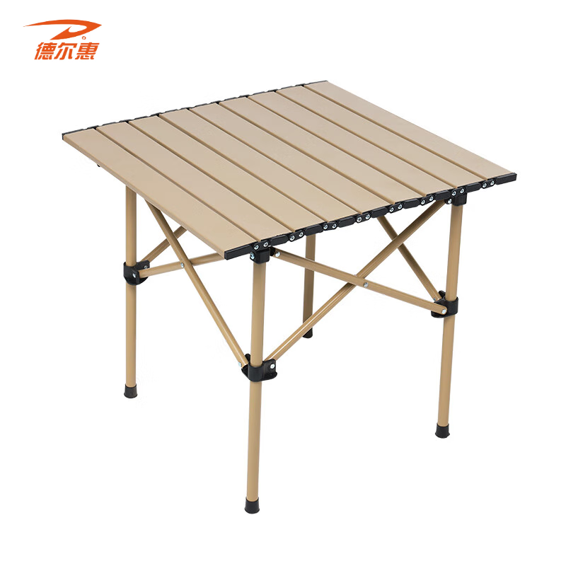德尔惠Deerway户外便携聚拢折叠桌 50*50cm