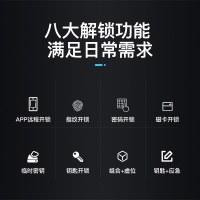 小智米迪指纹锁密码电子智能家智能锁