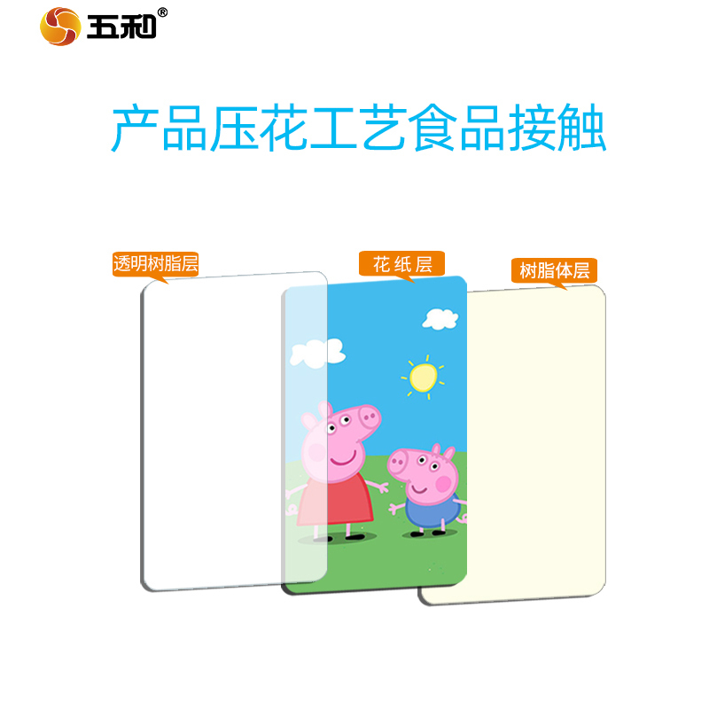 五和密胺小猪佩奇儿童餐具宝宝辅食碗防摔家用卡通可爱喝水杯餐盘 小猪佩奇头型碗250ML